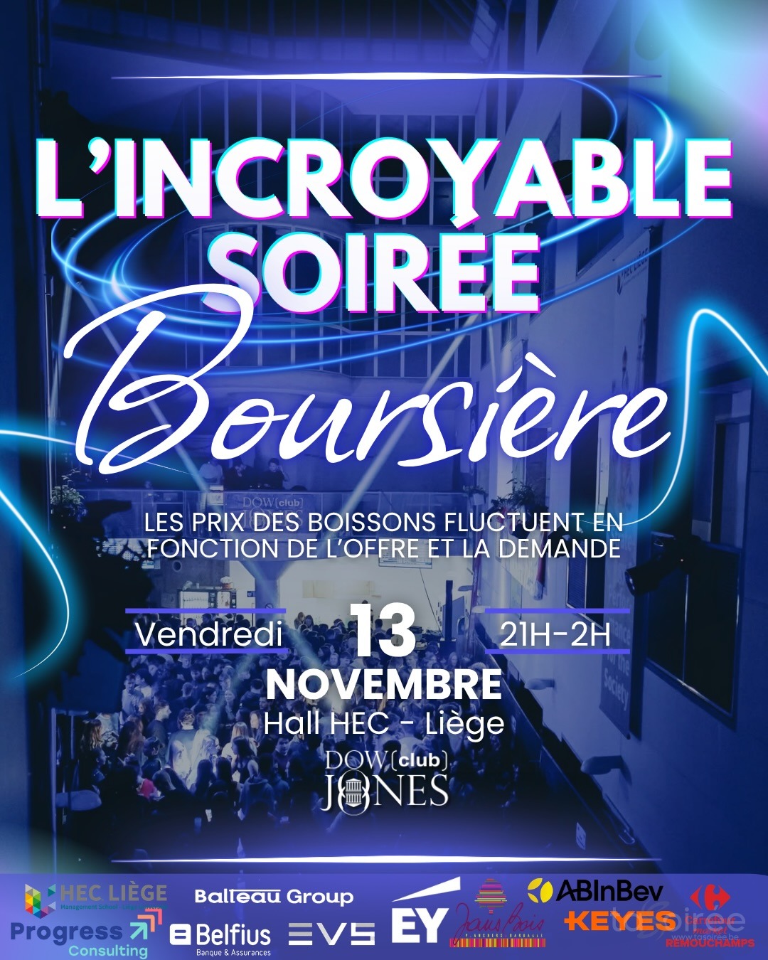 Affiche de la soirée