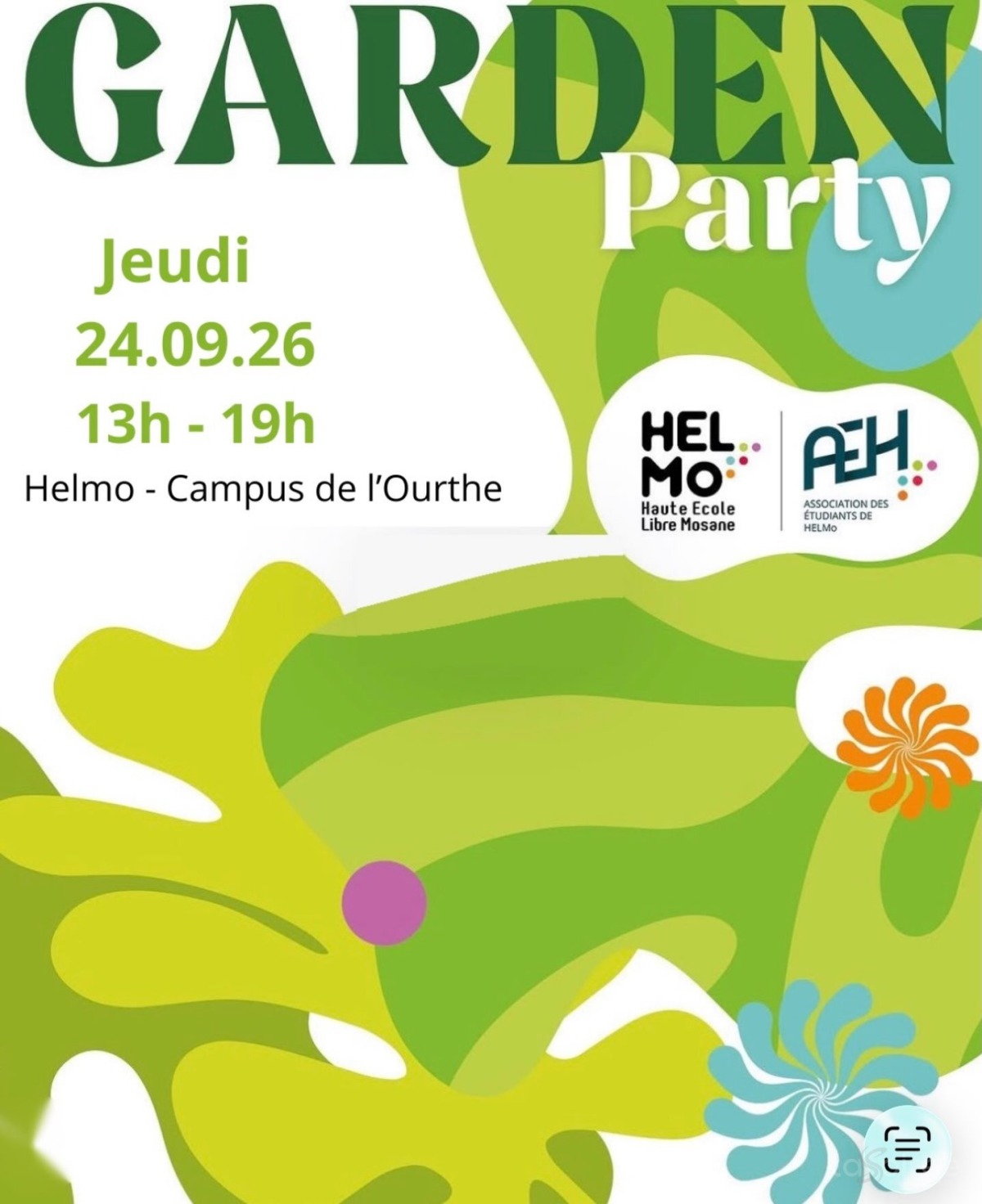 Garden party Helmo X AEH