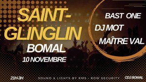 Affiche recto de l'événement : Bal de la Saint-Glinglin 2024