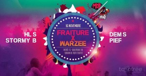 Affiche recto de l'événement : Fraiture X Warzée 3ème édition
