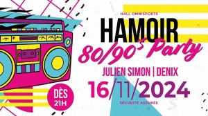 Affiche recto de l'événement : 80-90's Party