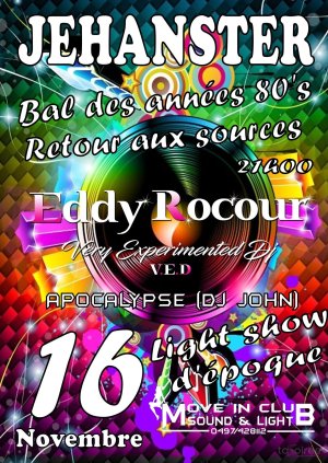 Affiche recto de l'événement : Bal 80's Retour aux sources