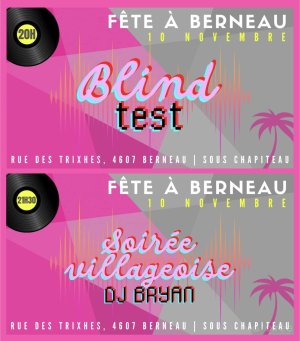Affiche recto de l'événement : Fête à Berneau