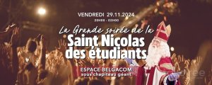 Affiche recto de l'événement : La grande soirée de la Saint Nicolas des étudiants