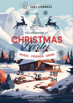 Affiche recto de l'événement : Christmas Party
