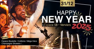Affiche recto de l'événement : Happy New Year 2025