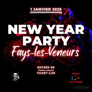 Affiche recto de l'événement : New year party 2025