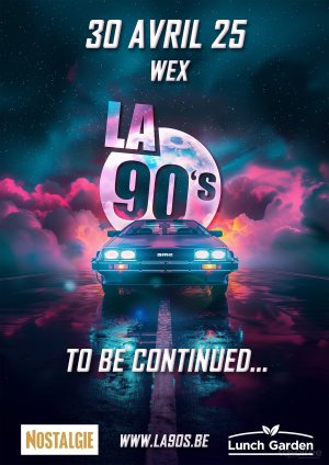 Affiche recto de l'événement : La 90's Back to the future