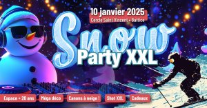 Affiche recto de l'événement : Snow Party