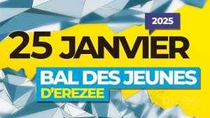 Affiche recto de l'événement : Bal des jeunes d'Érezée 2025
