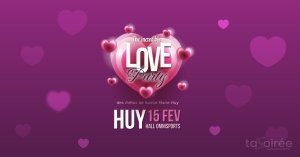 Affiche recto de l'événement : The INCREDIBLE LOVE PARTY by Sainte Marie