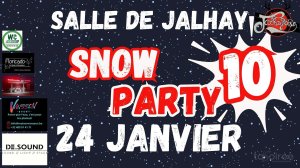 Affiche recto de l'événement : Snow Party 10