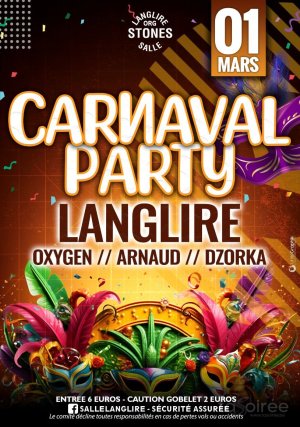 Affiche recto de l'événement : Carnaval Party