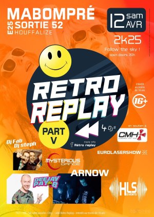 Affiche recto de l'événement : Retro Replay Part. V