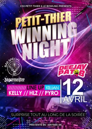 Affiche recto de l'événement : Winning Night #1