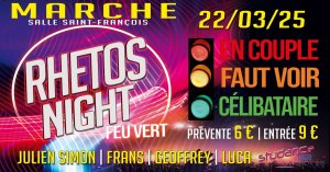Affiche recto de l'événement : Rhétos Night Feu Vert - Studance Tour