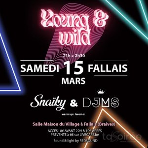 Affiche recto de l'événement : Soirée "Young & Wild"