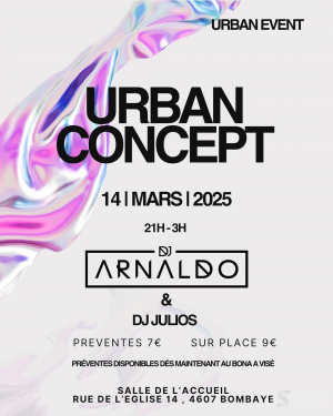 Affiche recto de l'événement : Urban concept