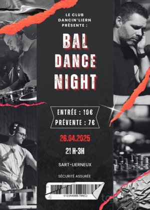 Affiche recto de l'événement : Bal Dance Night