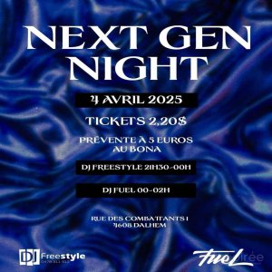 Affiche recto de l'événement : Next Gen Night Warsage