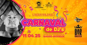 Affiche recto de l'événement : Carnaval de DJ's