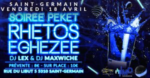 Affiche recto de l'événement : Soirée rhétos d'Eghezée