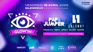 Affiche recto de l'événement : Glow'In