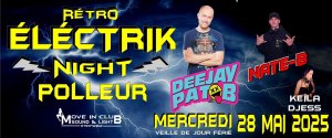 Affiche recto de l'événement : Rétro Electrik Night