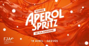 Affiche recto de l'événement : Soirée «Aperol Spritz » by FJA ANDENNE