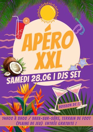 Affiche recto de l'événement : Apéro XXL (Open Air)