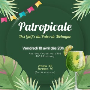 Affiche recto de l'événement : Patropicale