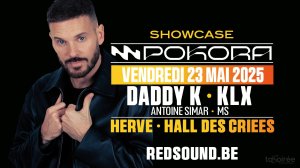 Affiche recto de l'événement : M. Pokora en showcase