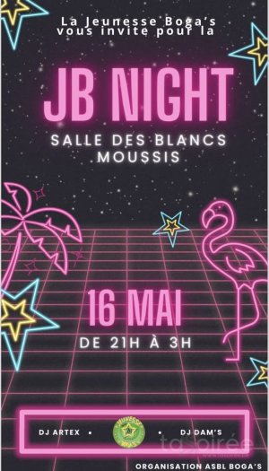 Affiche recto de l'événement : JB Night 2ème édition
