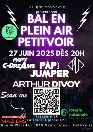 Affiche recto de l'événement : Bal en plein air 2025