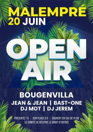 Affiche recto de l'événement : Open Air