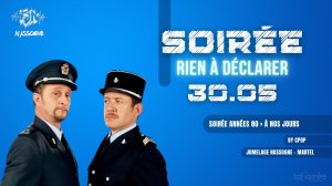 Affiche recto de l'événement : Soirée RIEN À DÉCLARER
