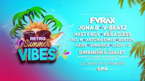 Affiche recto de l'événement : Retro Summer Vibes