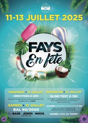 Affiche recto de l'événement : Fays en fête