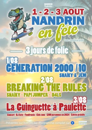 Affiche recto de l'événement : Nandrin en fête