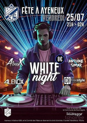 Affiche recto de l'événement : White Night