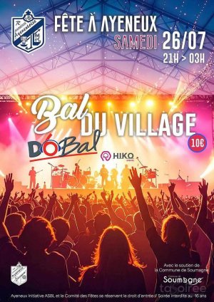 Affiche recto de l'événement : Bal du village