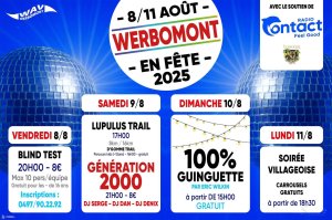 Affiche recto de l'événement : Werbomont en fête