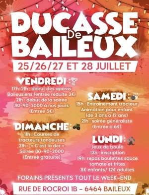 Affiche recto de l'événement : Ducasse de Baileux