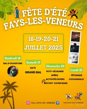 Affiche recto de l'événement : Fête d'été