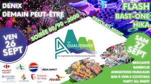Affiche recto de l'événement : Les Aqualiennes