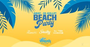Affiche recto de l'événement : The Beach Party