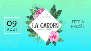 Affiche recto de l'événement : Garden du CDJ Erezée