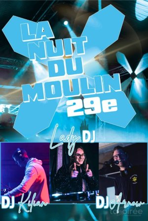 Affiche recto de l'événement : Nuit du moulin