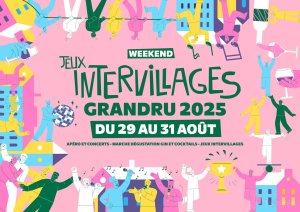 Affiche recto de l'événement : Jeux intervillages