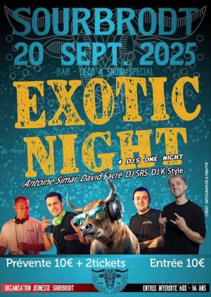 Affiche recto de l'événement : Exotic Night